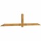 Ekena Millwork Eugene Rough Sawn Timber Gable Bracket, Western Red Cedar, 108"W x 22"H x 2"D x 4"F, 5/12 Pitch GBW108X22X0204EUG00RWR - alternate 2